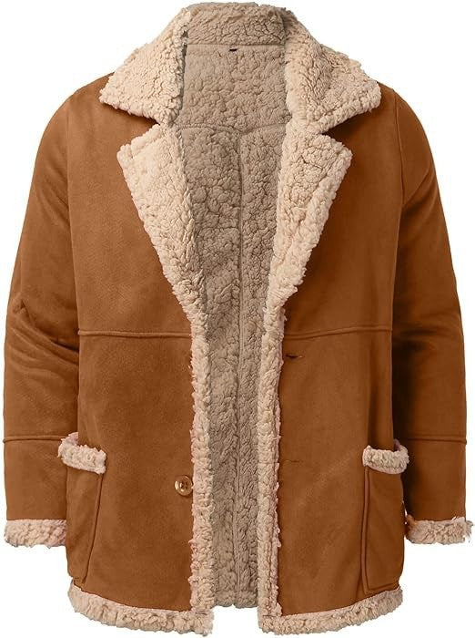 Large Size Men's Leather Fur Jacket Winter Plush Thick Thickened Fashion Coat