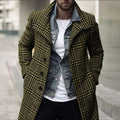 MEN LATTICE LONG COAT