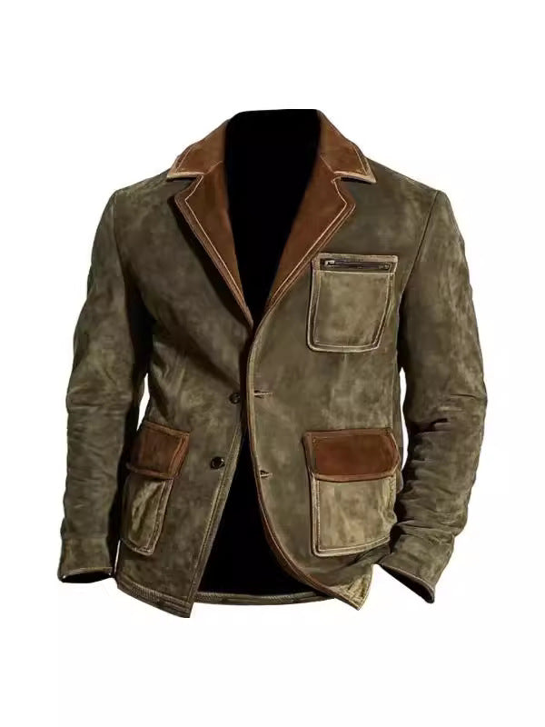 MEN RETRO SUEDE JACKET