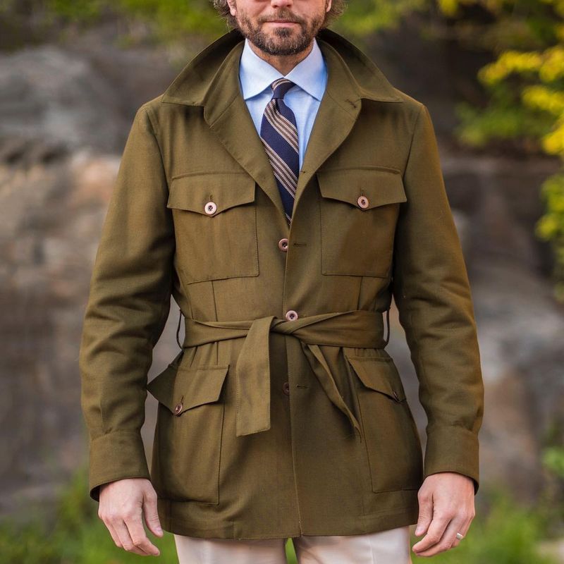 MEN MULTI-POCKET WINDBREAKER CASUAL JACKET