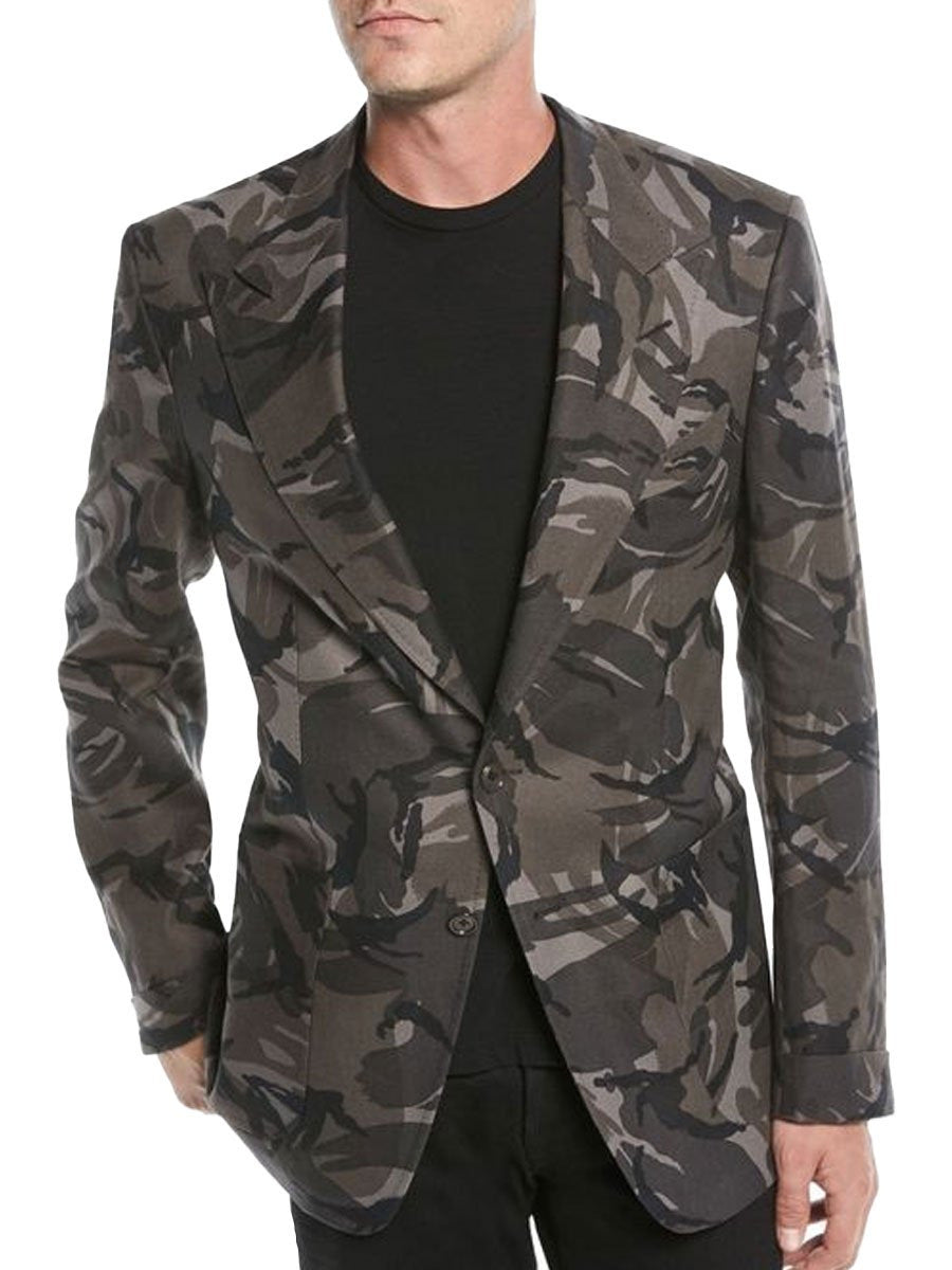Men’s 3D Printed Casual Suit Jacket