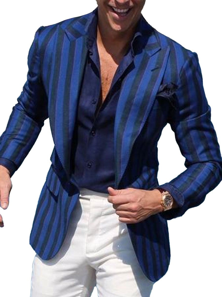 Men’s 3D Printed Casual Suit Jacket