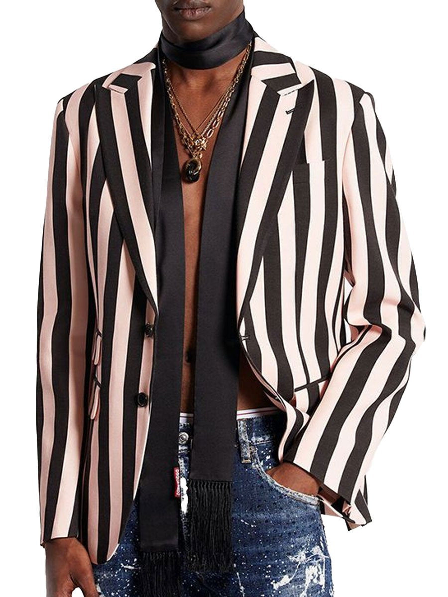 Men’s 3D Printed Casual Suit Jacket
