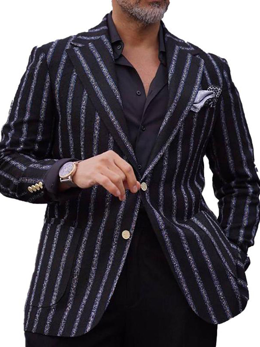 Men’s 3D Printed Casual Suit Jacket