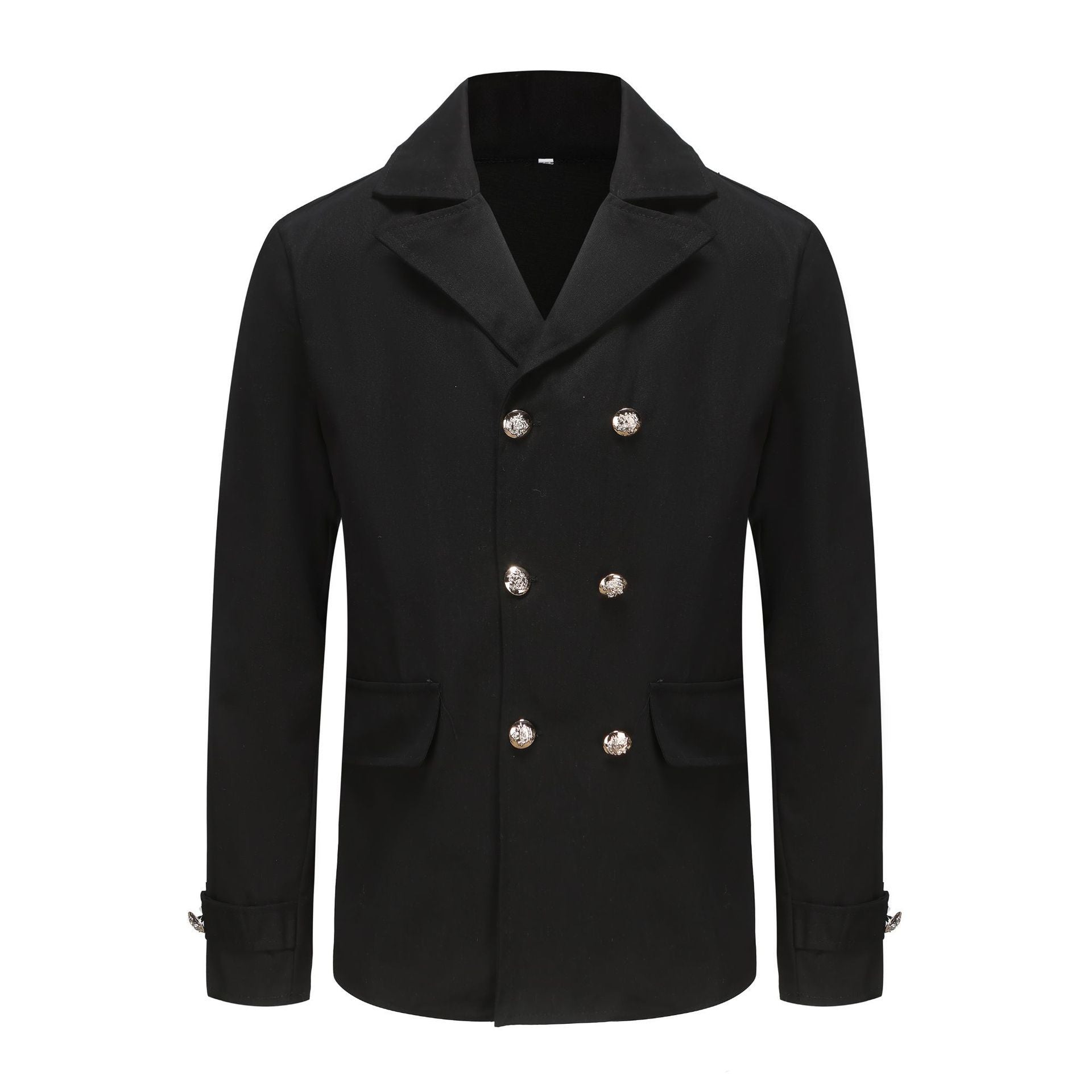 Men’s Casual Solid Color Cardigan Trench Coat