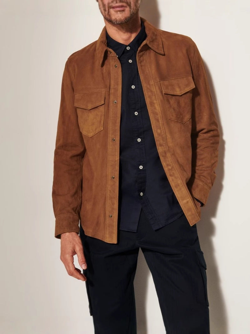 Men’s Suede Shirt Jacket