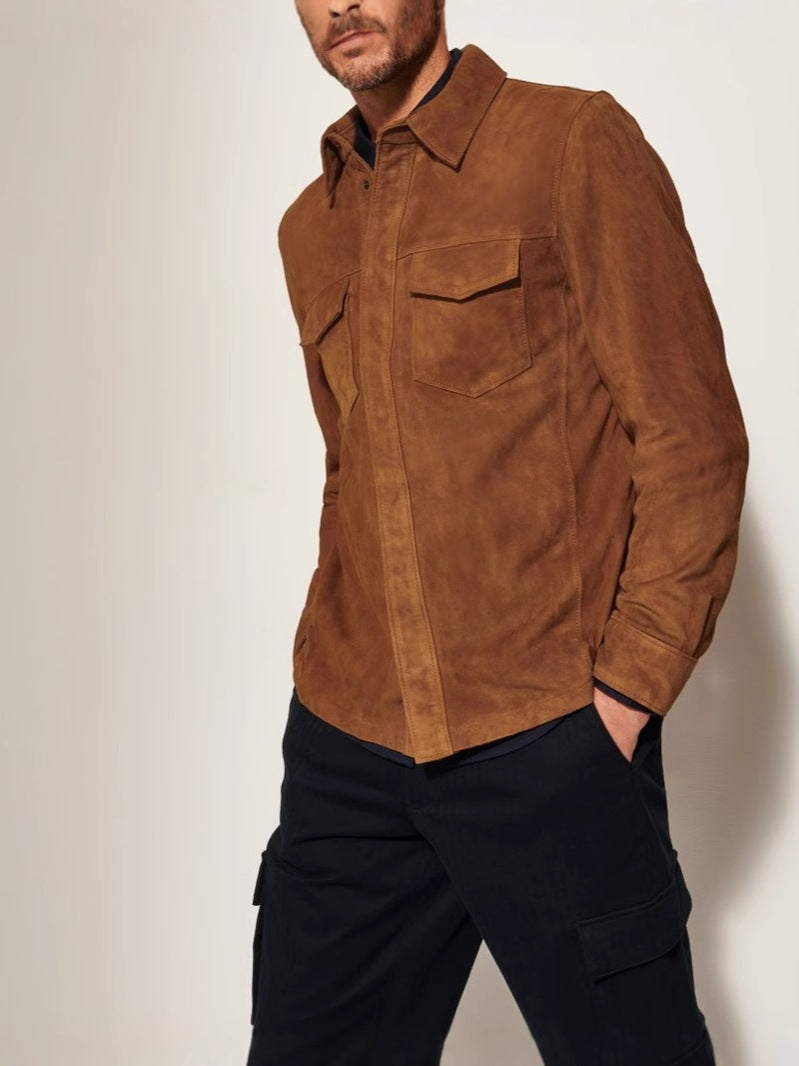 Men’s Suede Shirt Jacket