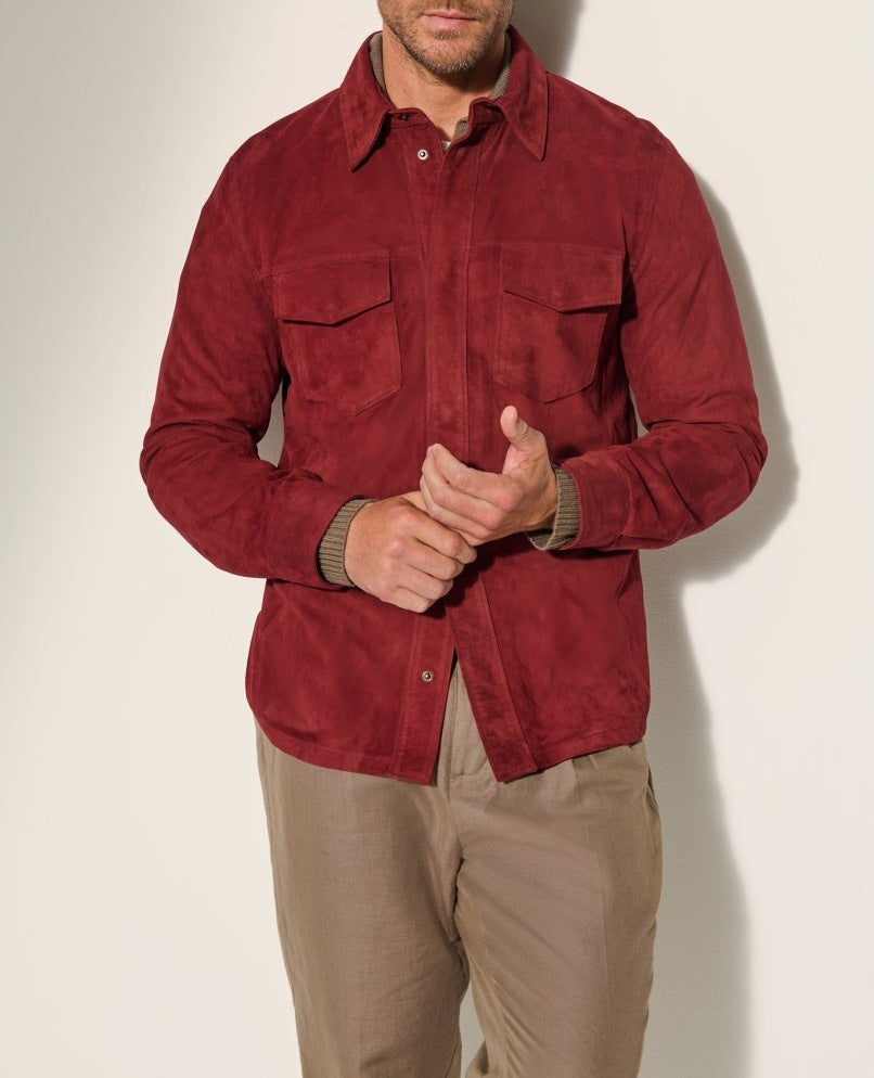 Men’s Suede Shirt Jacket