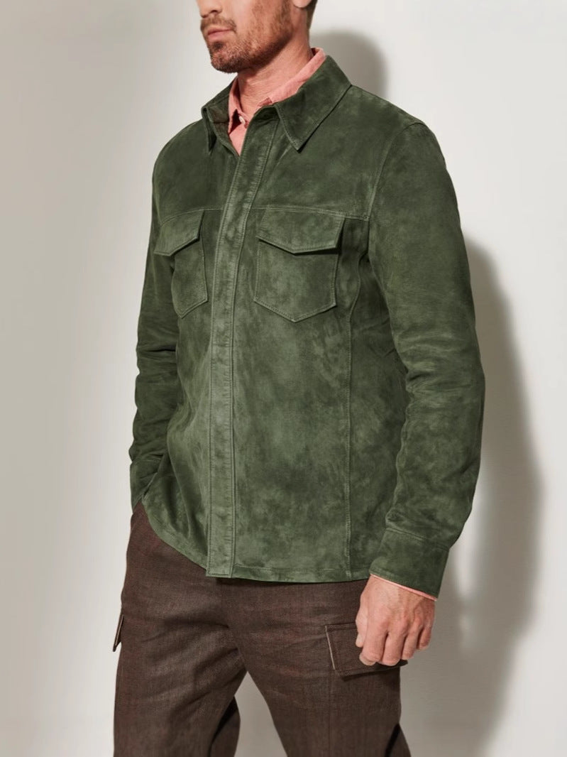 Men’s Suede Shirt Jacket