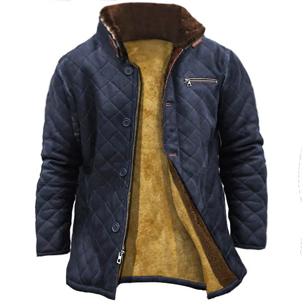 Men’s Solid Color Button Michigan Workwear Jacket