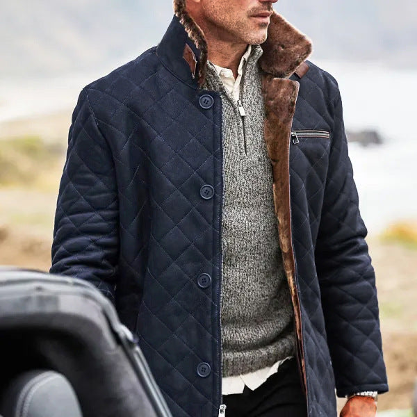 Men’s Solid Color Button Michigan Workwear Jacket