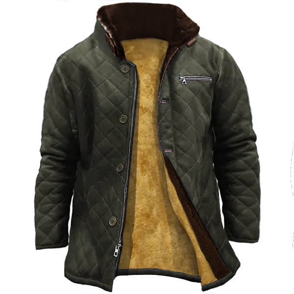 Men’s Solid Color Button Michigan Workwear Jacket