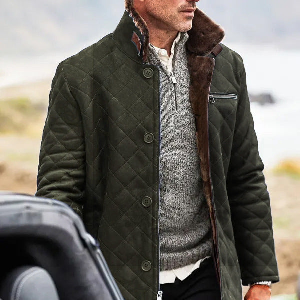 Men’s Solid Color Button Michigan Workwear Jacket