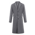 Men’s British Style Long Woolen Coat