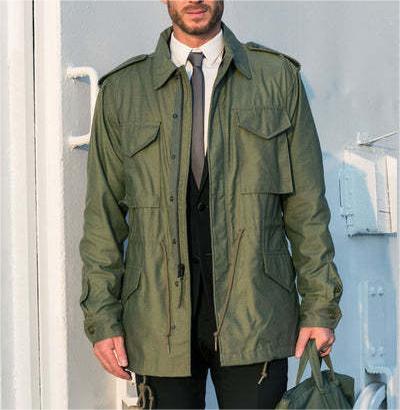 Men’s Retro Workwear Multi-Pocket Casual Jacket