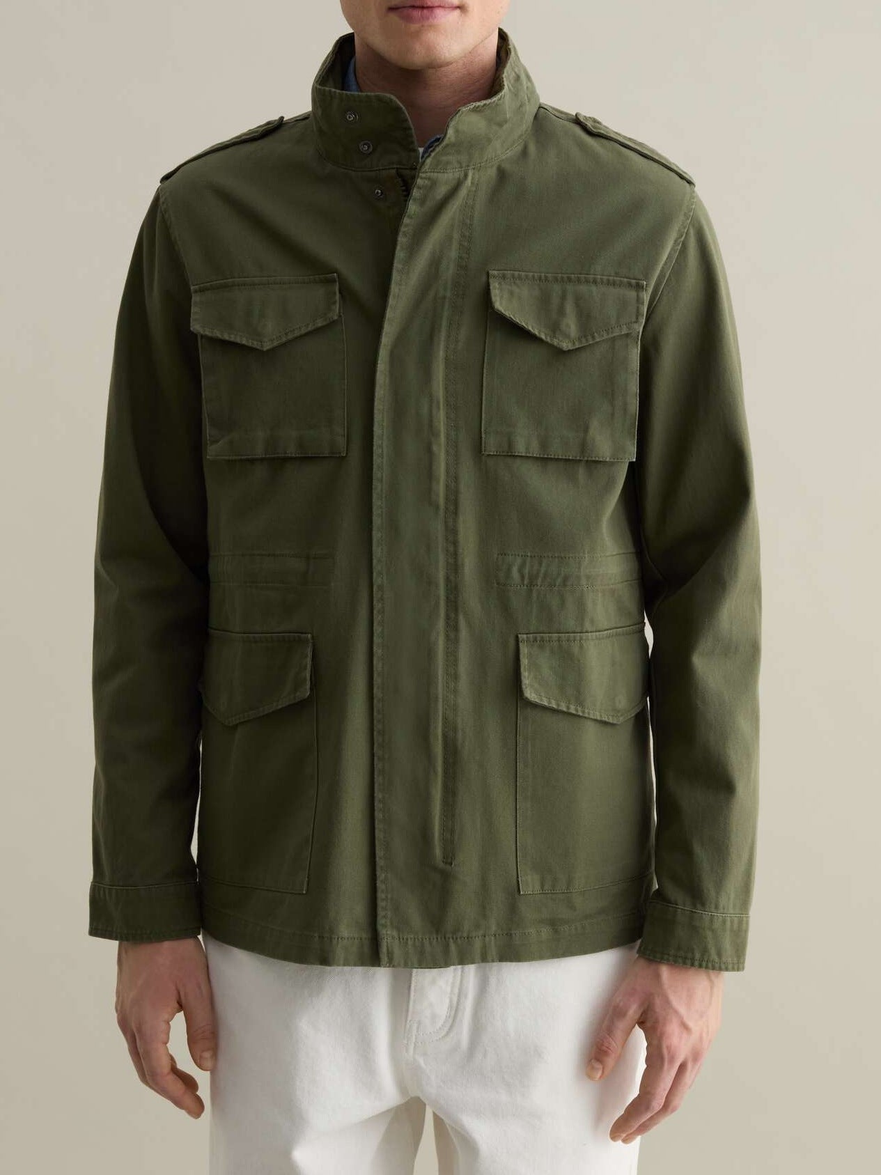 Men’s Retro Workwear Multi-Pocket Jacket