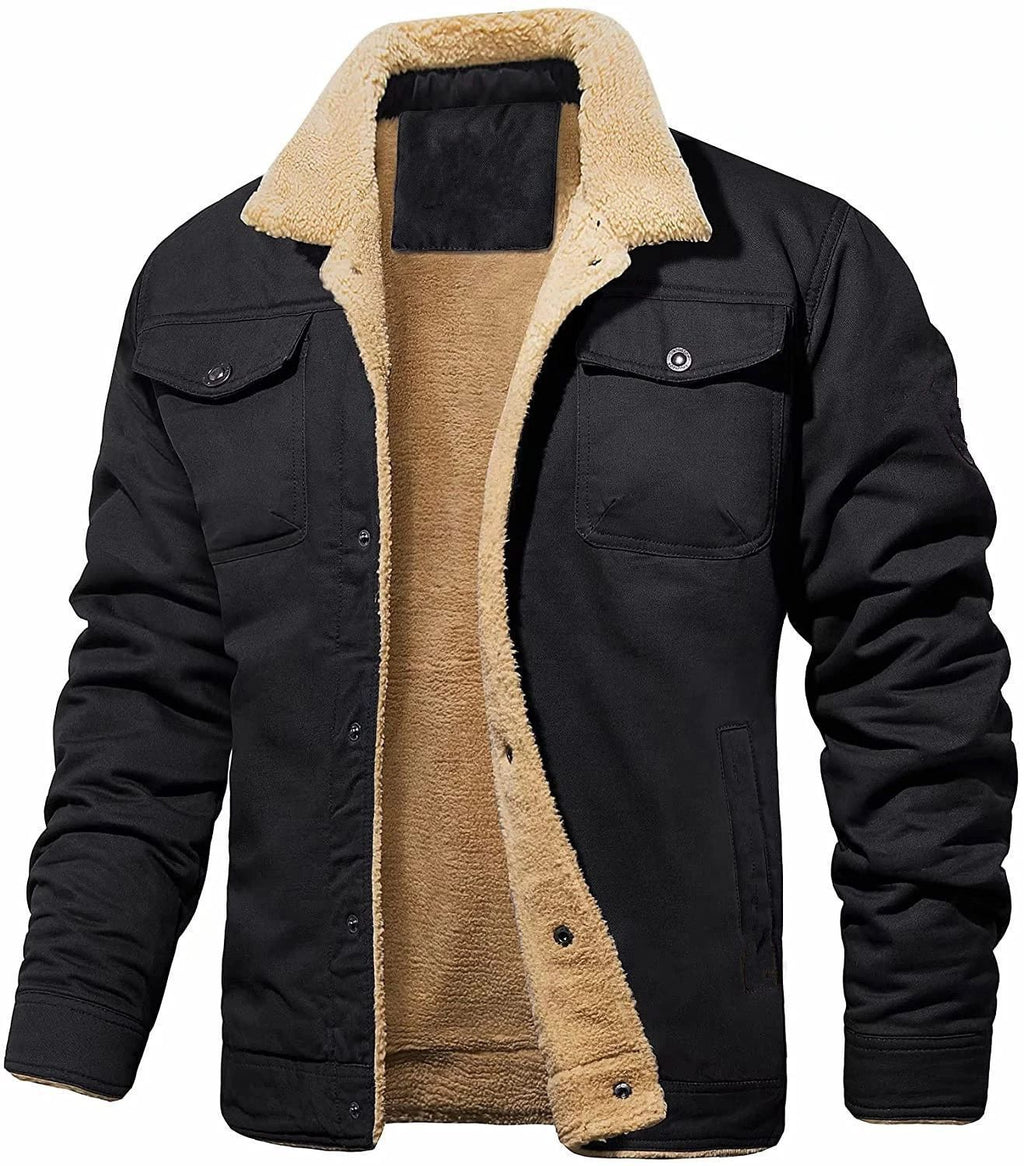 Men’s Plush Cotton Workwear Casual Jacket