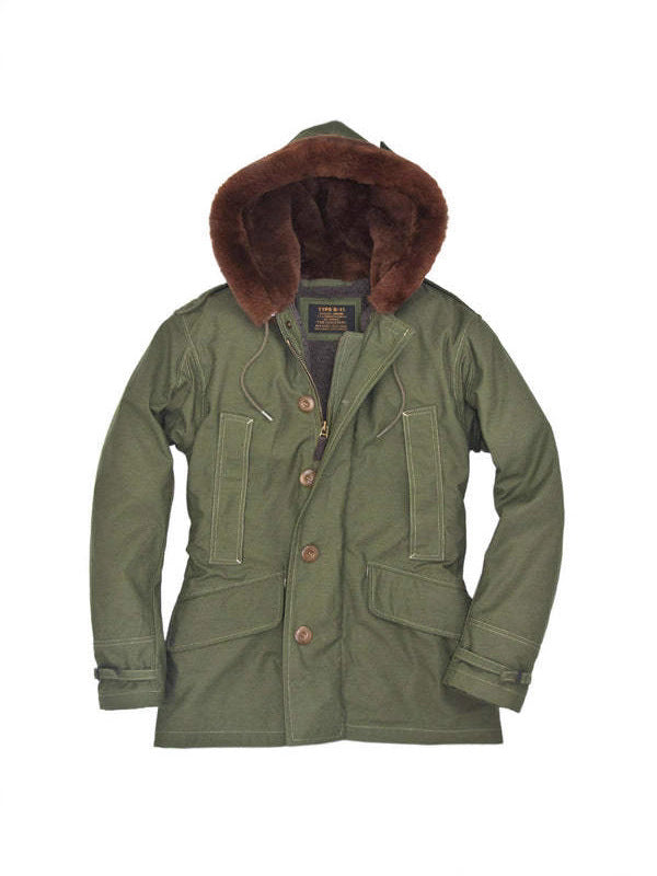 Cross-Border Martin Mid-Length Flight Jacket with Fur Collar
