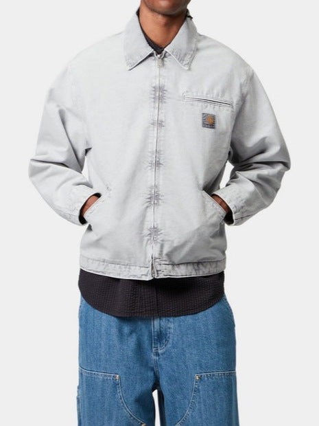 Cross-Border Simple Lapel Heavy Denim Detroit Jacket
