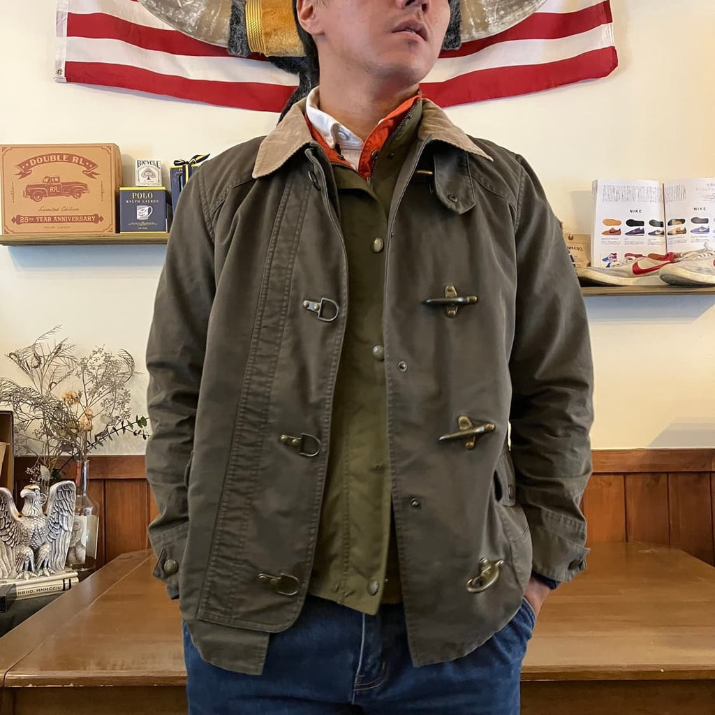Men’s Retro Workwear Patchwork Canvas Cotton Jacket