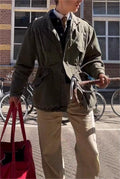 Men’s American Retro Green Tactical Work Jacket