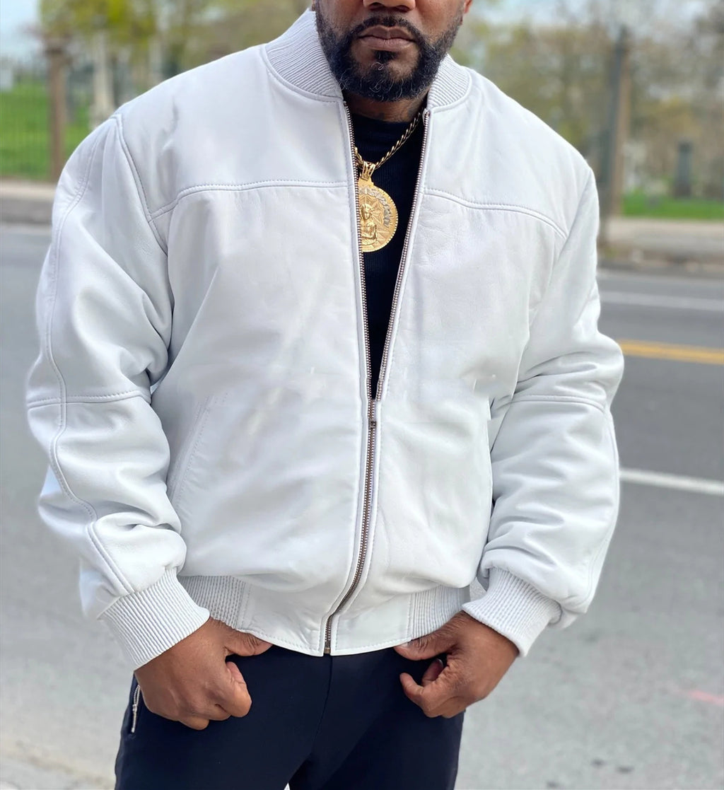 Men's Solid Color Thermal Zipper Pocket Jacket