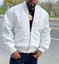 Men's Solid Color Thermal Zipper Pocket Jacket