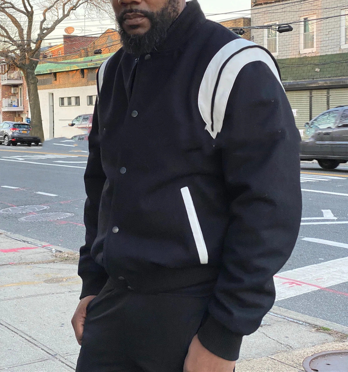 Men's Single-Breasted Casual Warm Jacket
