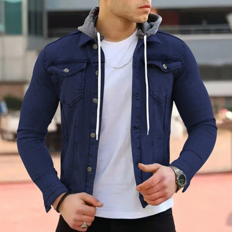 Men's Fashionable Casual Hooded Jacket