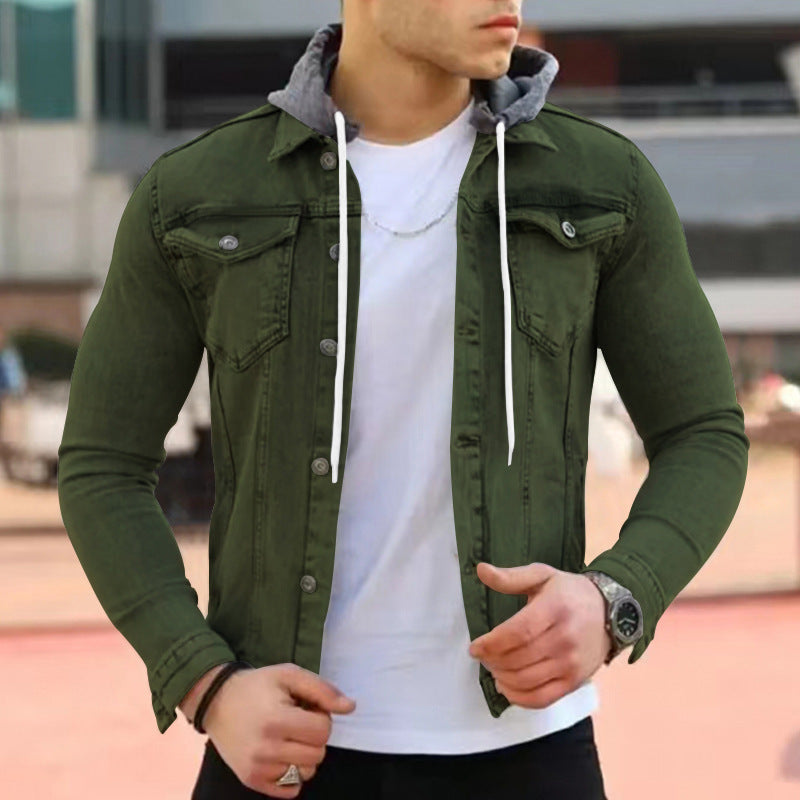 Men's Fashionable Casual Hooded Jacket