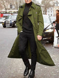 Men's Fashion Long Windbreaker Coat