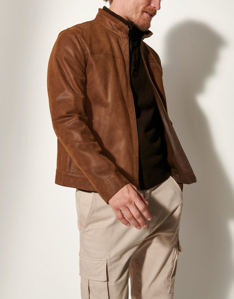 Men’s Reversible Suede Double-Sided Jacket