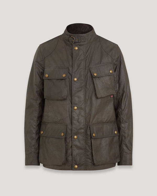 Men’s Multi-Pocket Hunting Style Leather Jacket