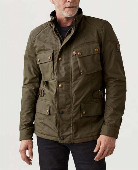 Men’s Multi-Pocket Hunting Style Leather Jacket