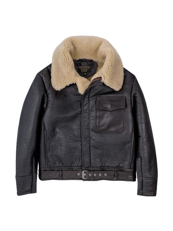 Men’s Zipper Buckle Fur Coat