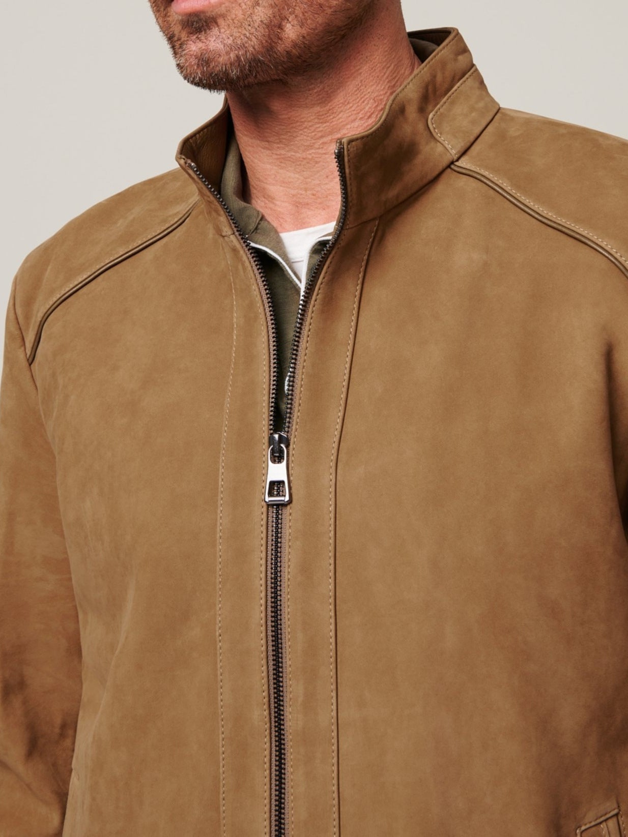 Men’s Retro Outdoor Leather Workwear Jacket