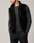 Men’s Fur One-Piece Lapel Vest Jacket
