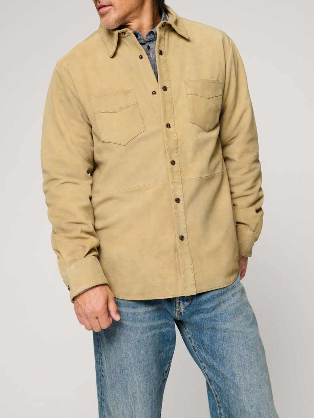 Men’s Imitation Sheepskin Shirt Jacket