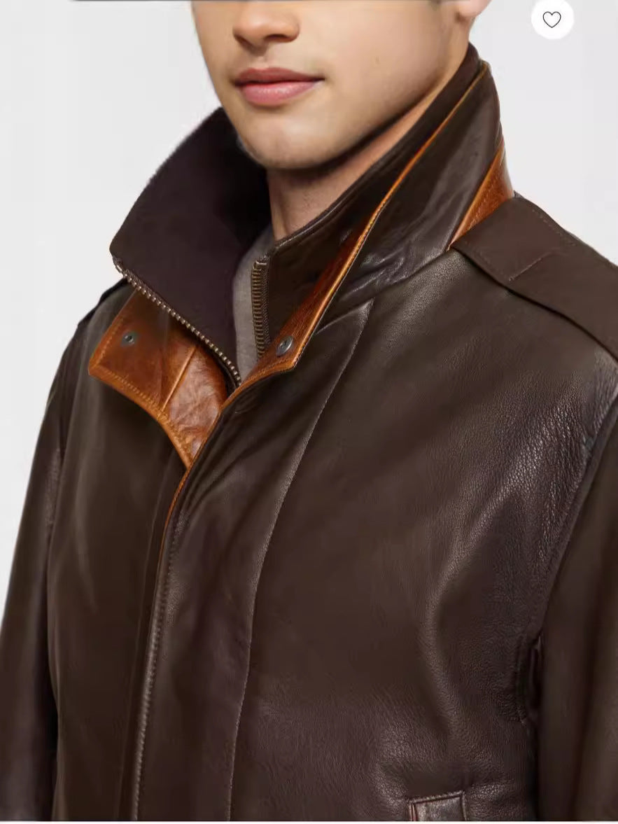 Men’s Avengers Leather Bomber Jacket