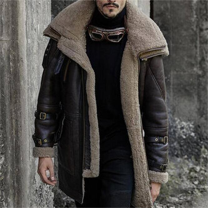 Men’s Baseball Style Leather Jacket