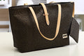 Women’s Premium Look Embossed Golden Design Black Handbags Shoulder Bag With Small Purse