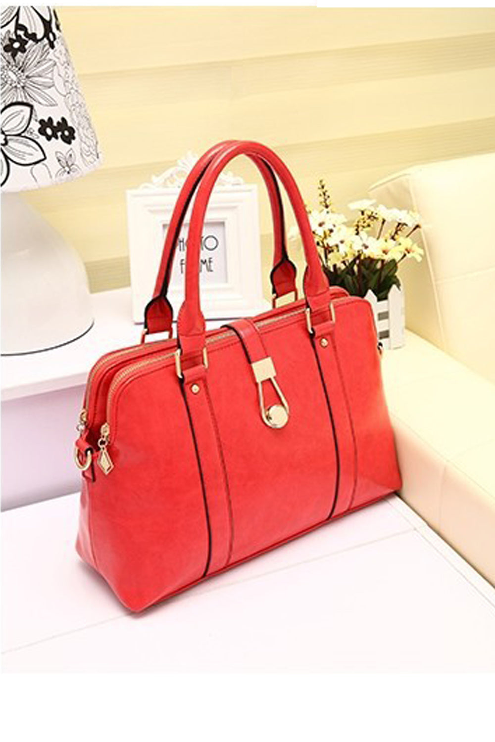 Every Season Stylish Casual Red Handbag Shoulder Bag