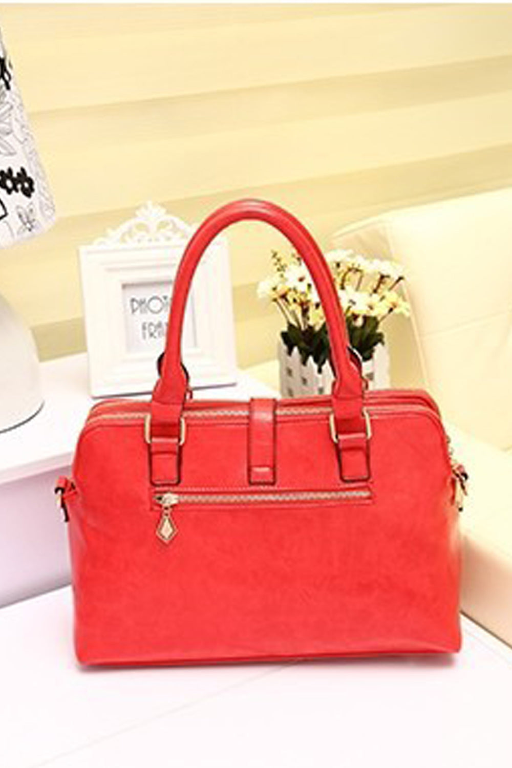 Every Season Stylish Casual Red Handbag Shoulder Bag