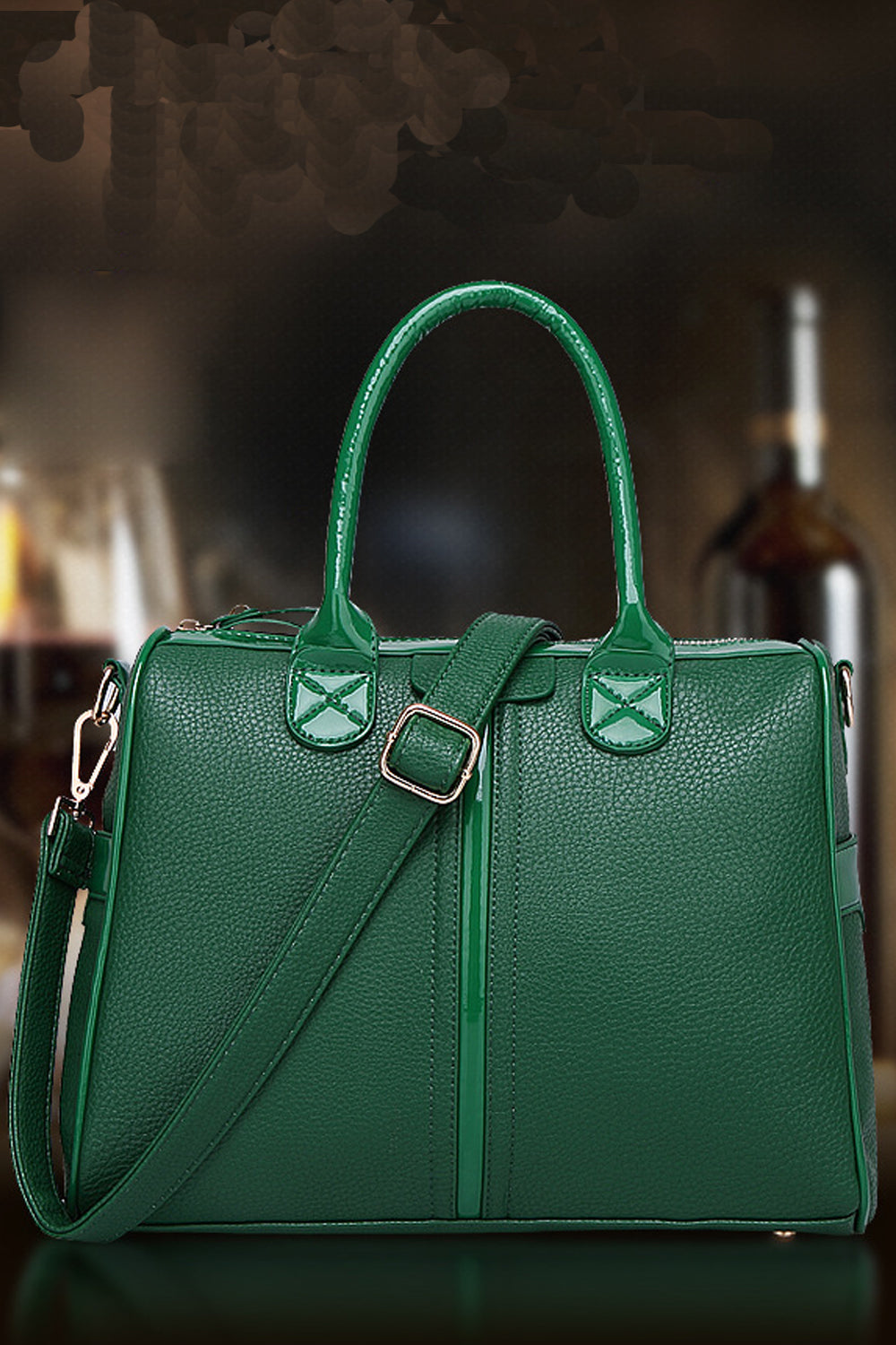 Texture Surface Retro Look Decent Handbag Shoulder Bags Green