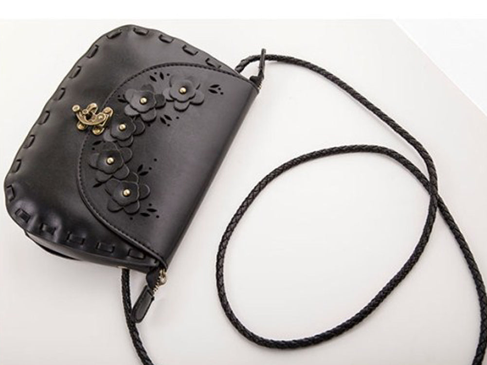 Women's High Quality Decent Look Small Designable Handbag Shoulder Bag Black