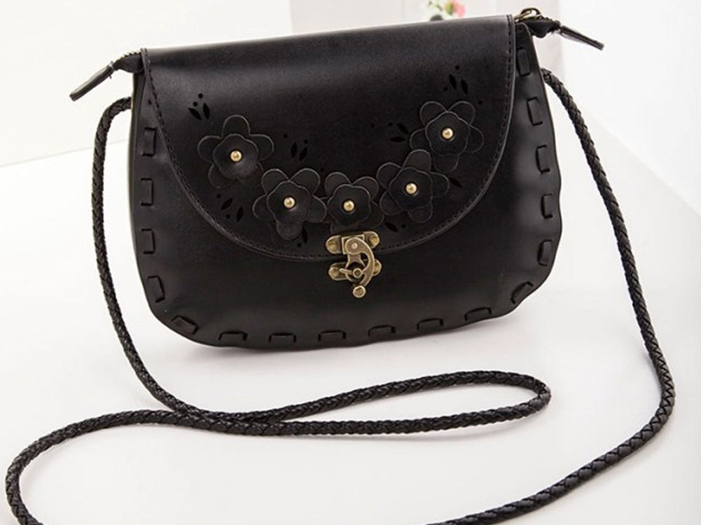 Women's High Quality Decent Look Small Designable Handbag Shoulder Bag Black
