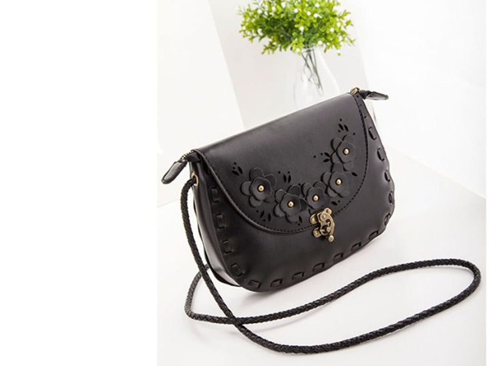 Women's High Quality Decent Look Small Designable Handbag Shoulder Bag Black