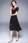 Women Stylish Look V-Neck Designed Party Dress