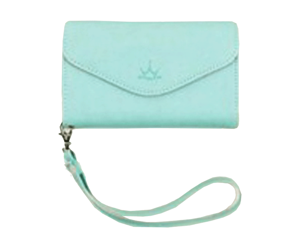 Women's Mobile Phone Sets Crown Wallet Card Package Blue