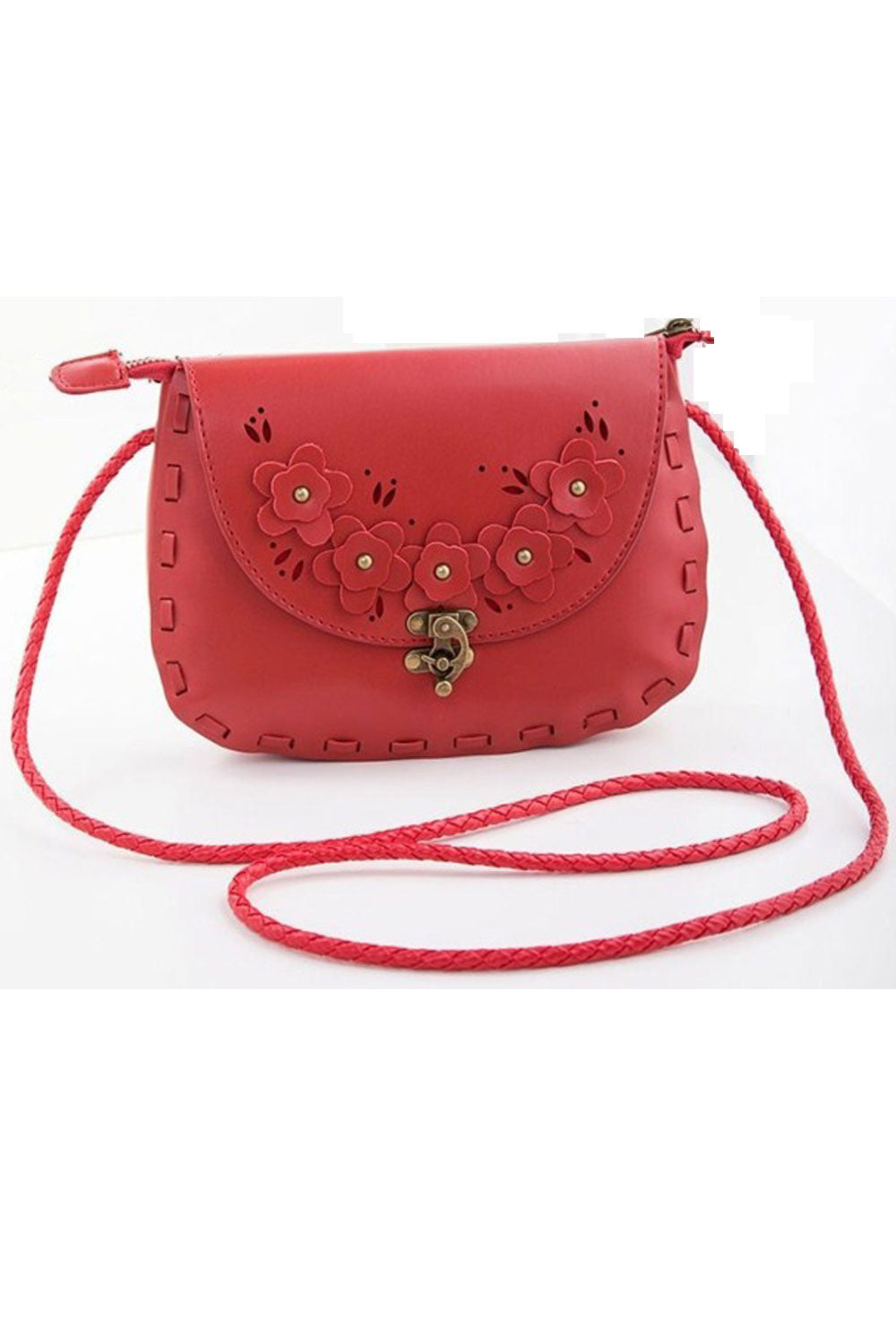 Women's High Quality Decent Look Small Designable Red Handbag Shoulder Bag